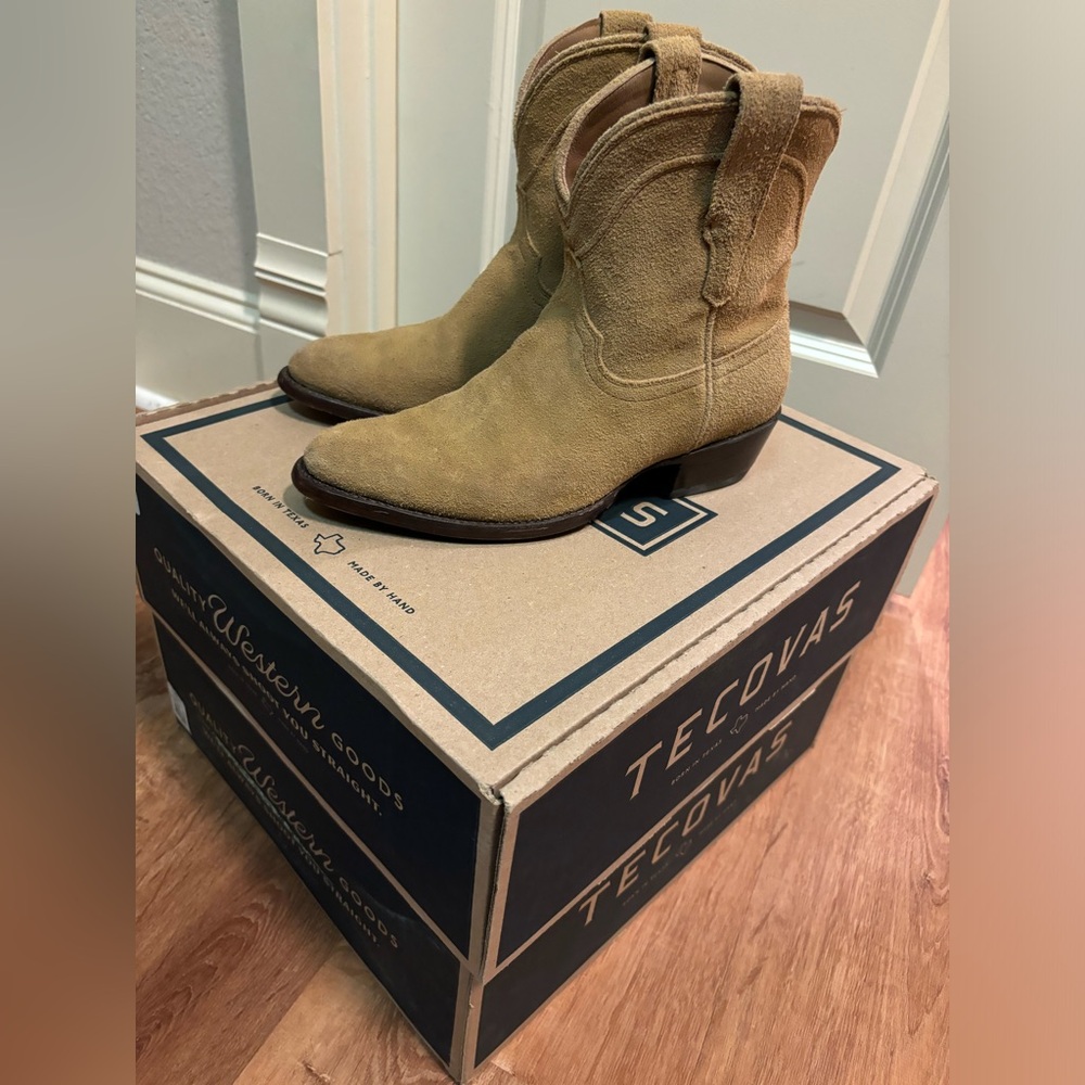 Tecovas Suede Cowboy Boots